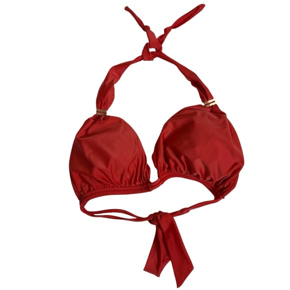 Vix Solid Bia Tube Bikini Swimsuit Top Coral Womens Size DD - Picture 1 of 8